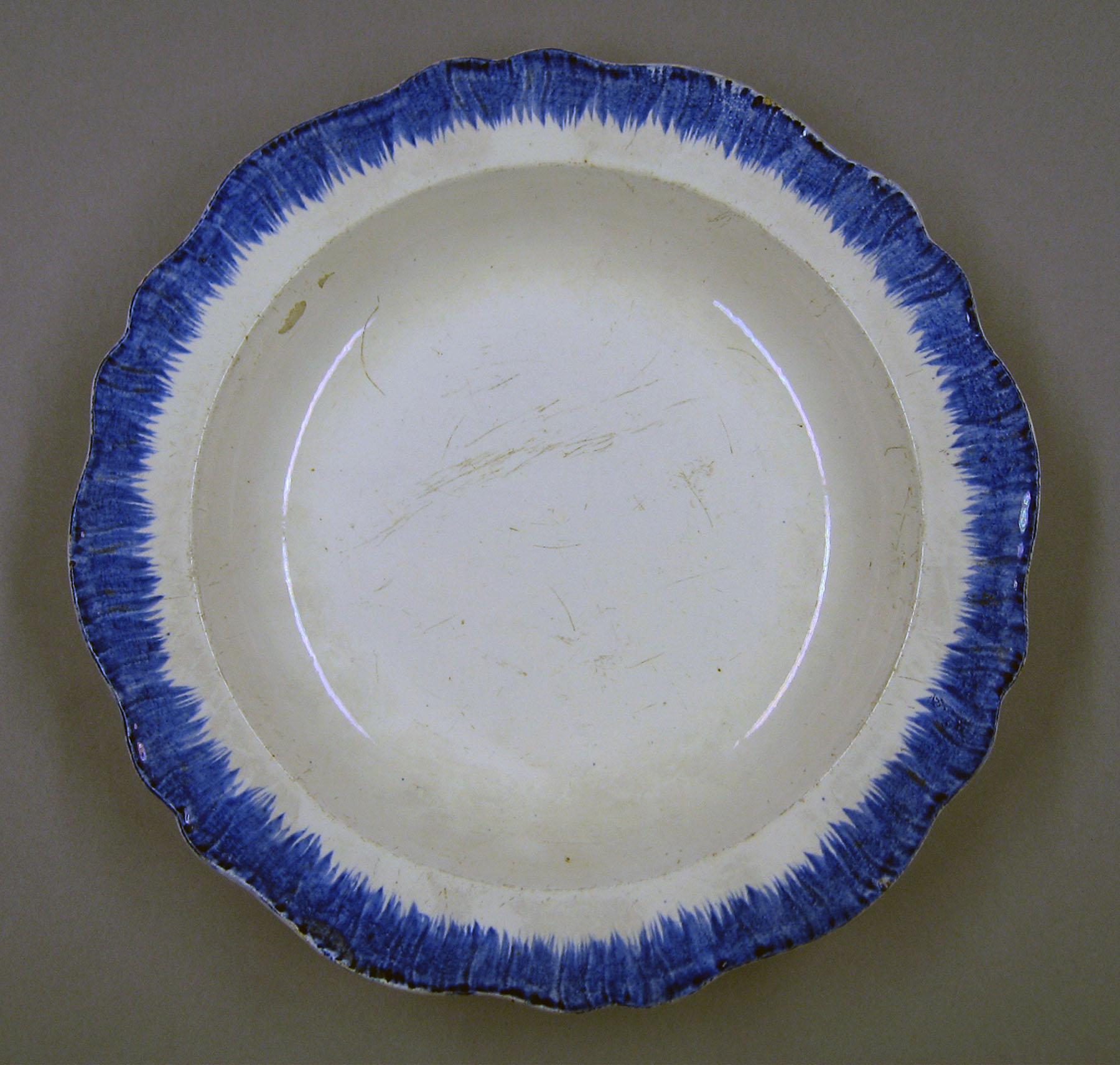 1969.0358 Pearlware soup plate