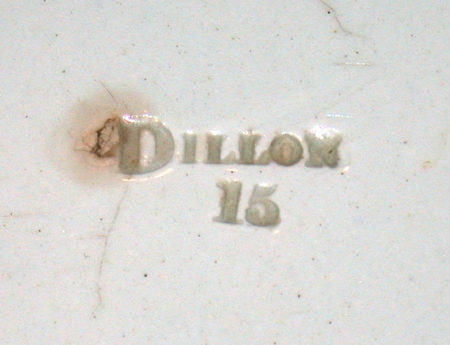 1969.0361 Pearlware Dillon dish (mark)