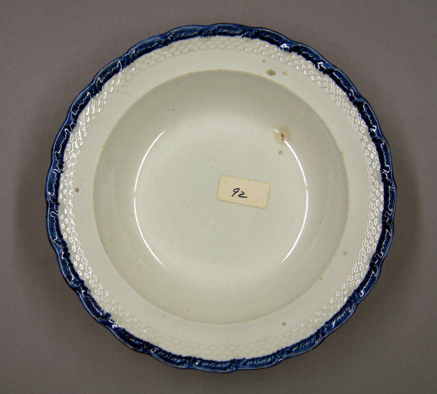 1969.0363.003 Enoch Wood & Sons Pearlware soup plate