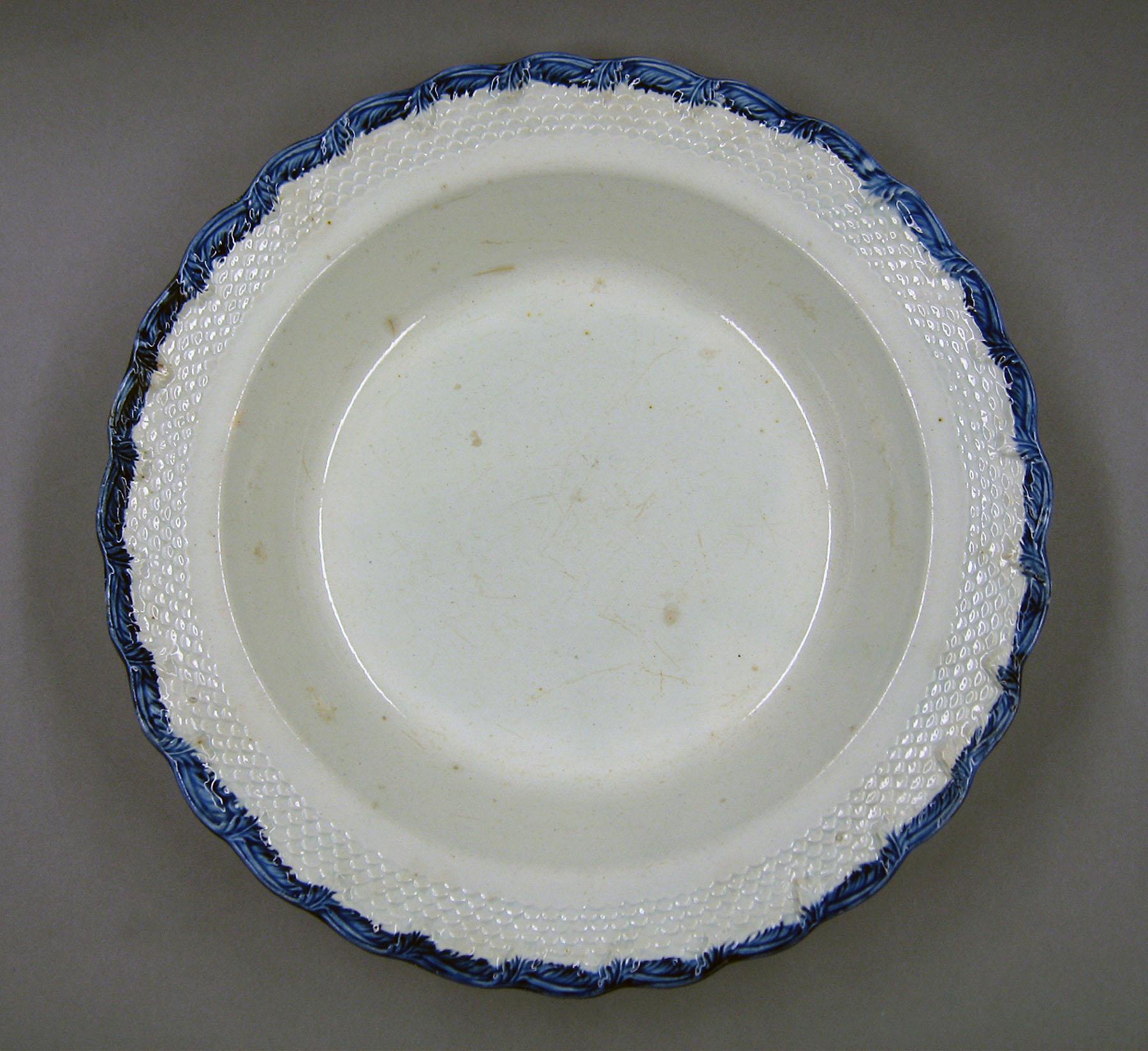 1969.0364.002 Pearlware plate marked Adams