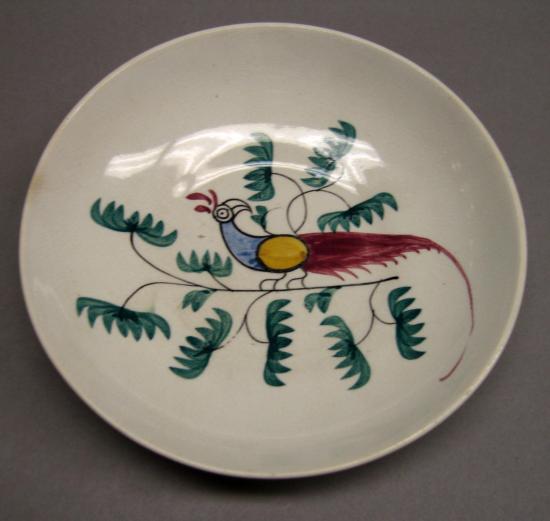 1969.0366.001 Peafowl saucer