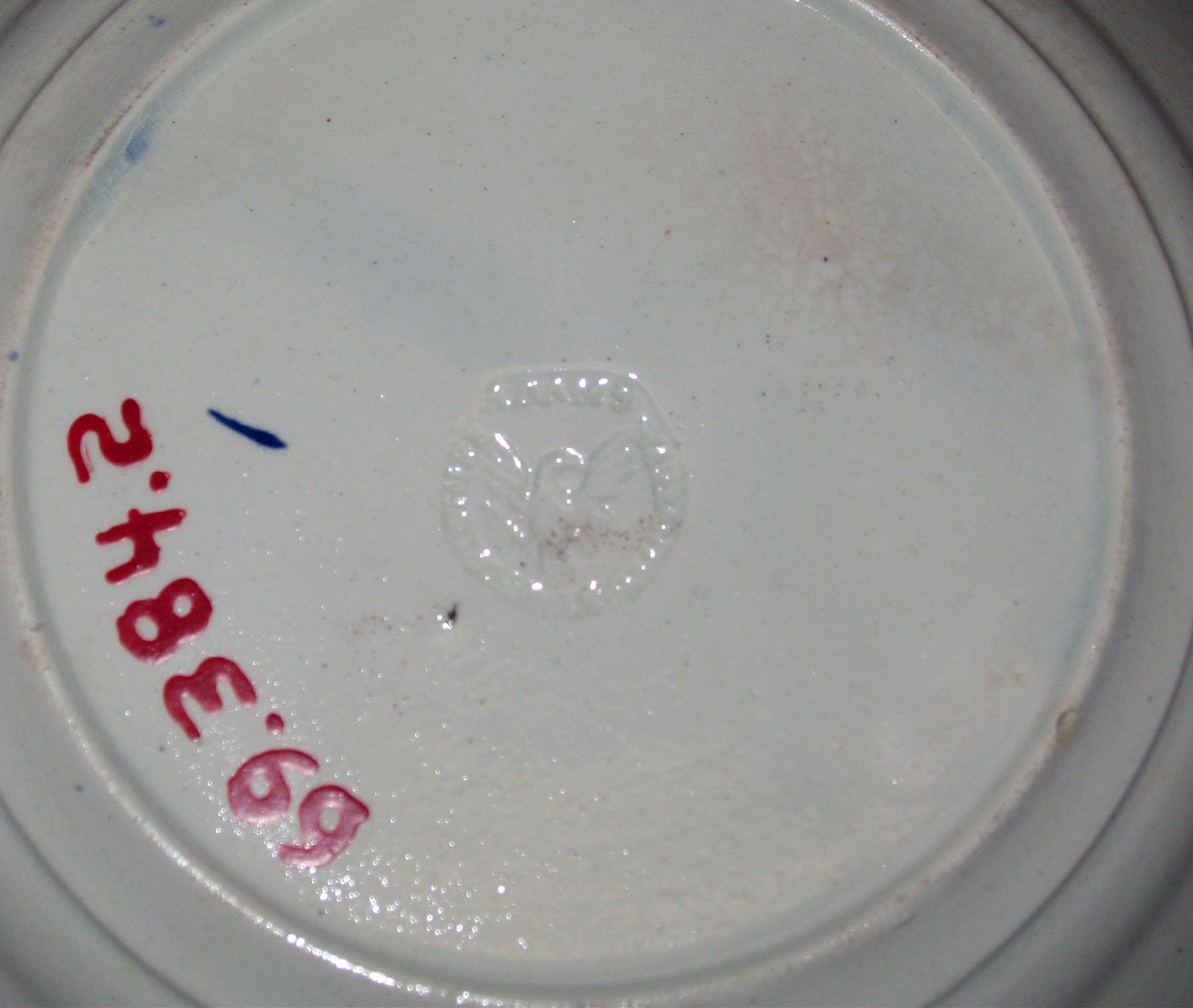 1969.0384.002 Pearlware saucer (mark)