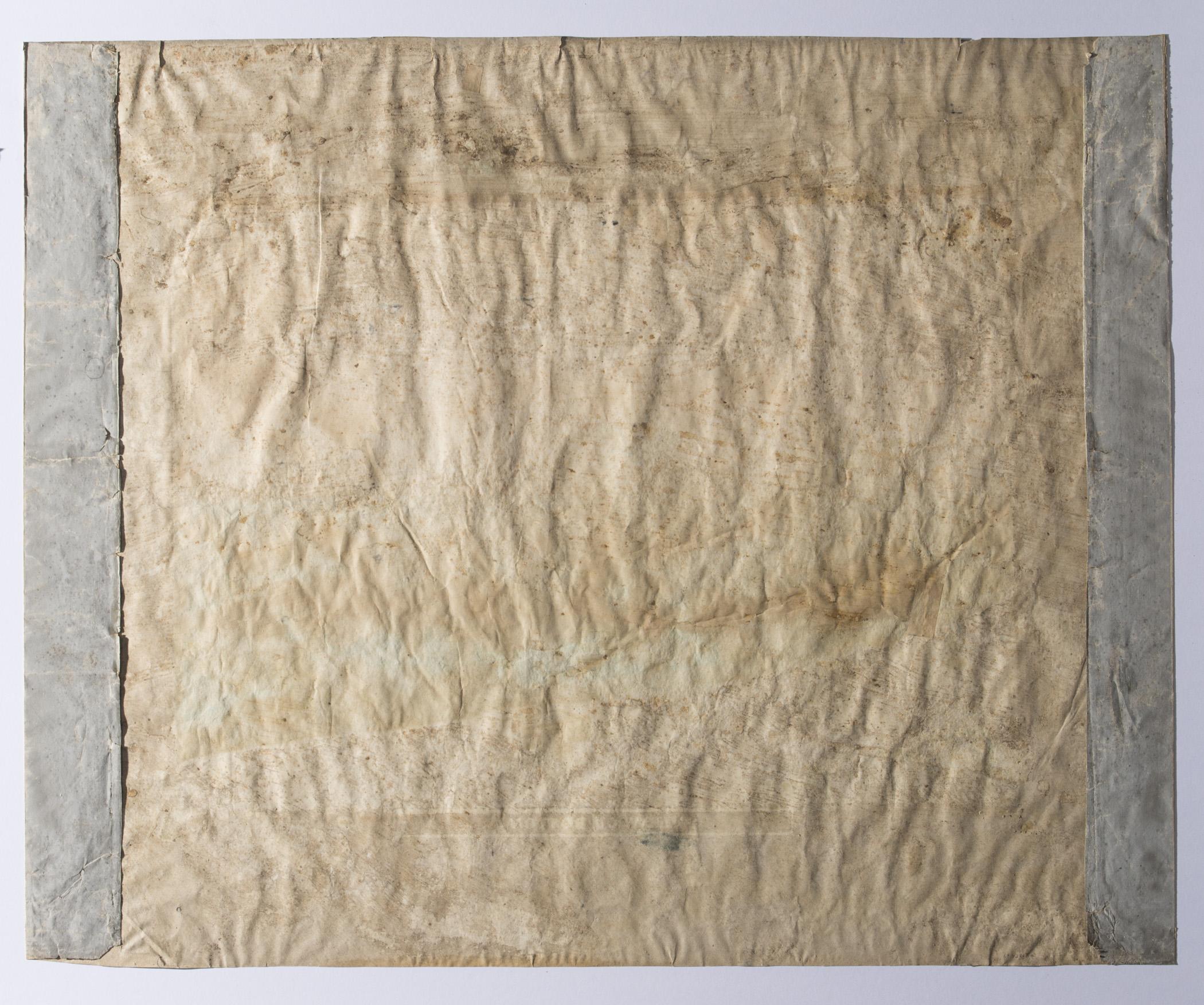 1969.0428.003 A Wall covering, view 4, reverse, raking light