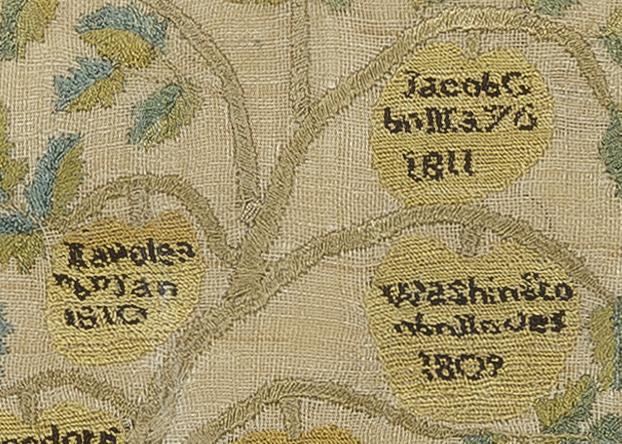 1969.0430 A Sampler, Detail 2