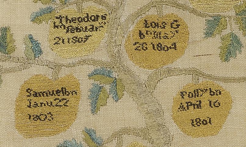 1969.0430 A Sampler, Detail 3