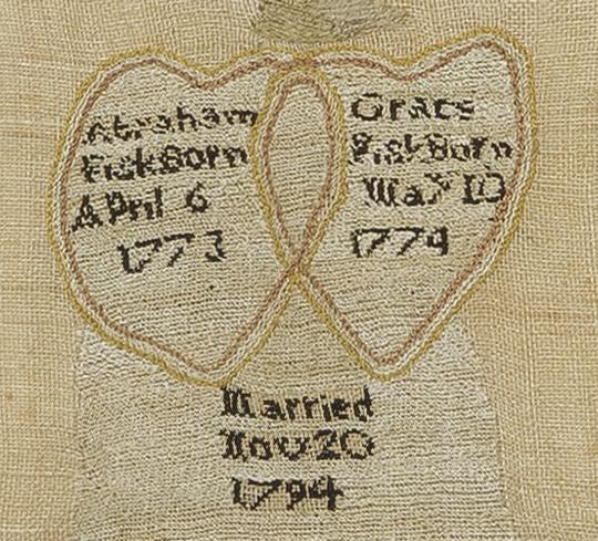 1969.0430 A Sampler, Detail 5