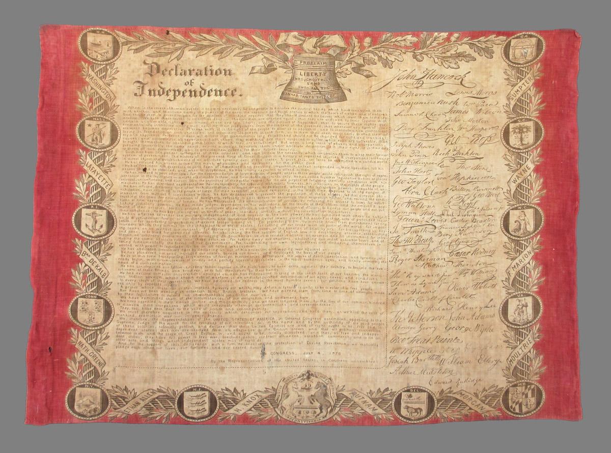 1969.0434 A textile, printed obverse