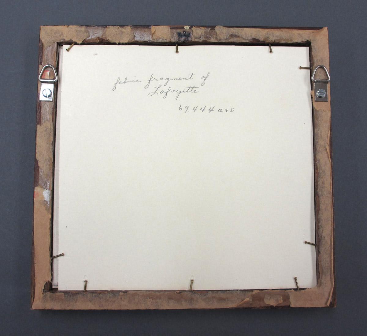 1969.0444 Textile, printed in frame reverse