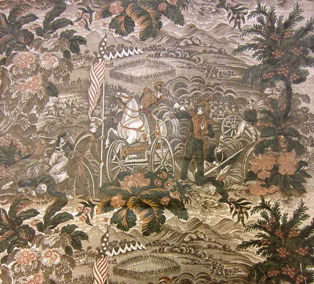 T124 textile, printed design repeat