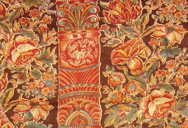 1969.0451 Textile, printed partial design repeat