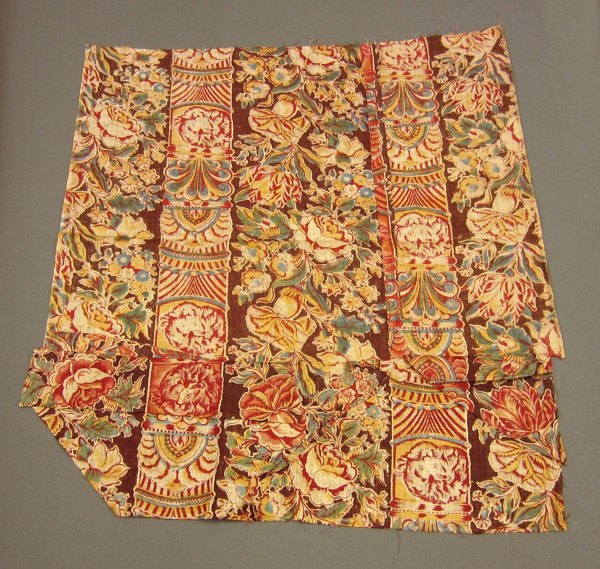 1969.0451 Textile, printed reverse