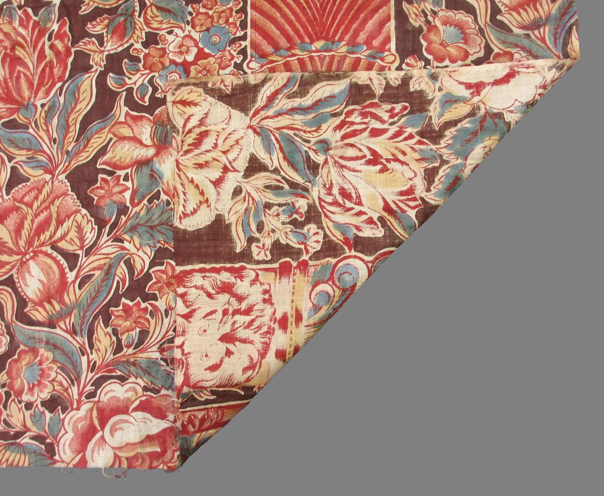 1969.0451 textile, printed folded corner