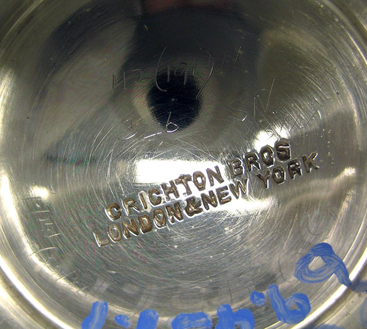 1969.0457.001 Silver Bowl mark and inscription 1