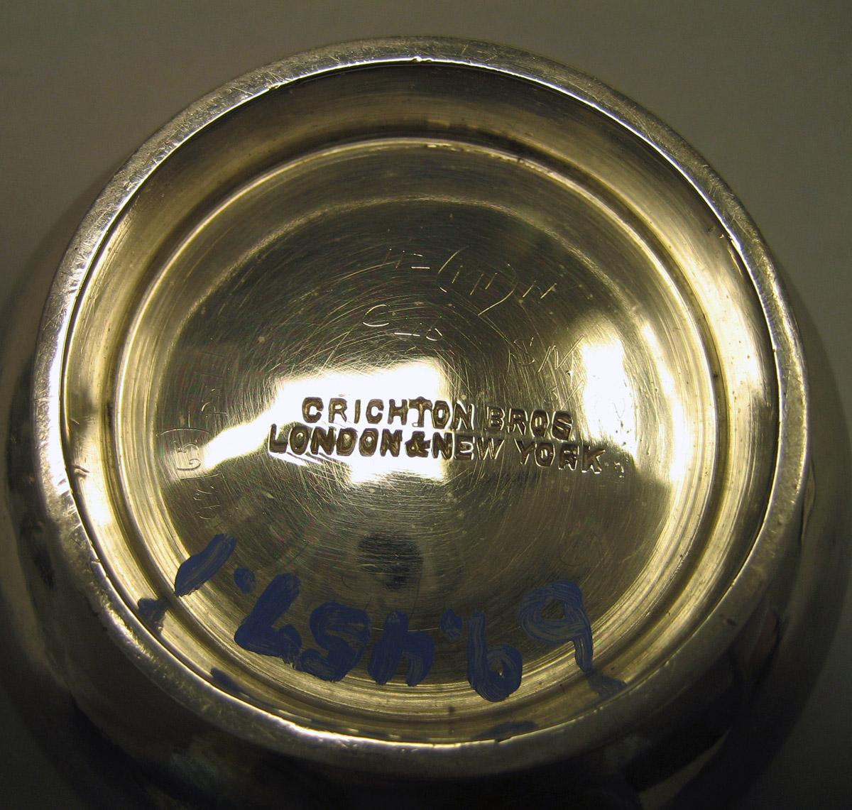 1969.0457.001 Silver Bowl underside