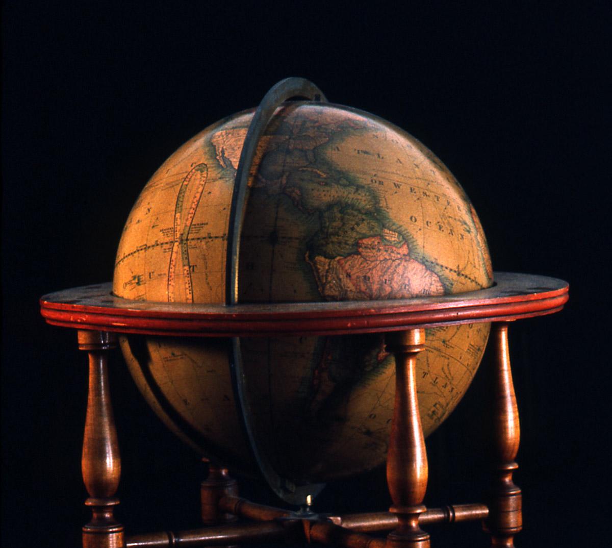 1969.0460.002 Terrestrial globe with stand