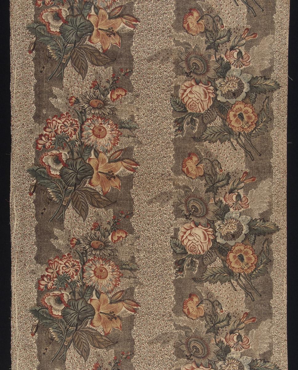 1969.0507.001 A Textile, printed, detail 1