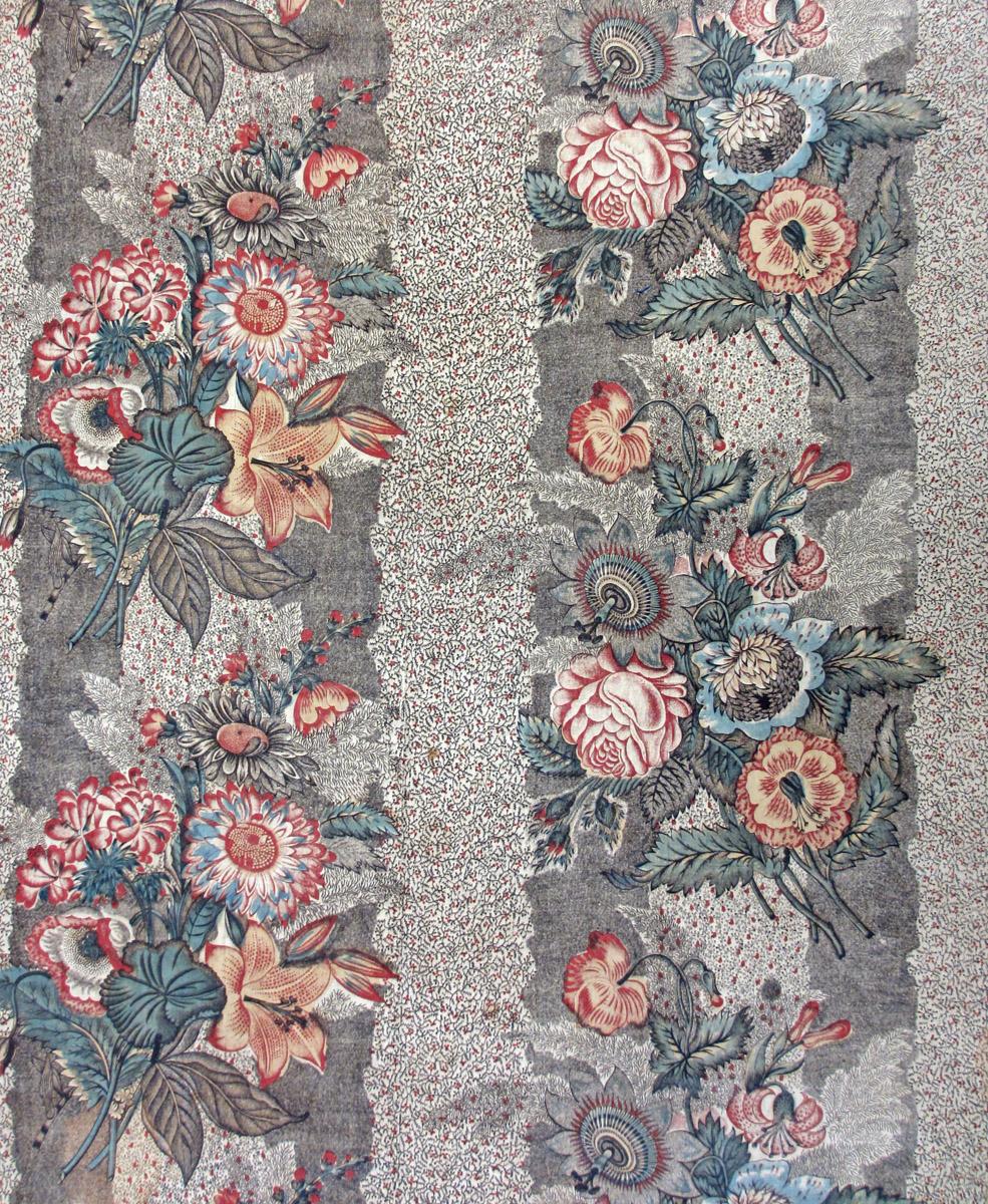 T244 textile, printed design repeat