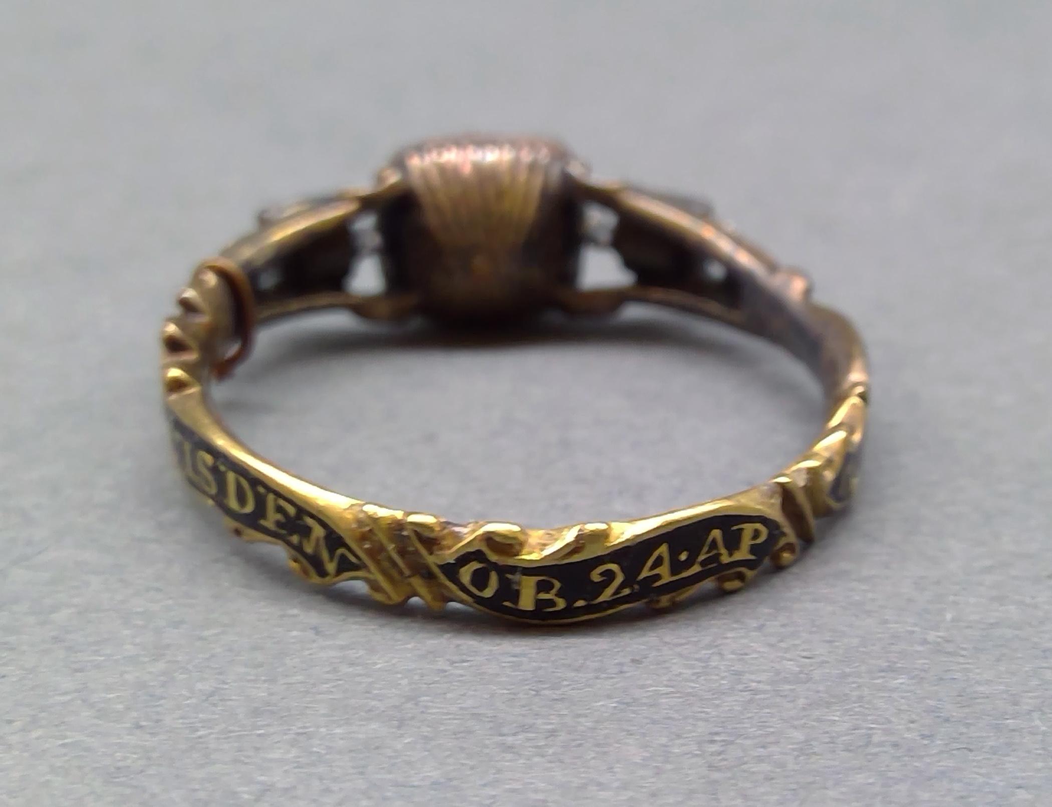 1969.0527 Ring (finger), Mourning ring, view4