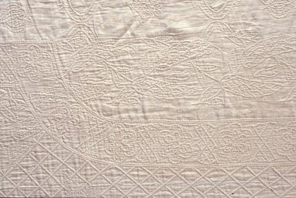1969.0553 Quilted bedcover (Detail 2)