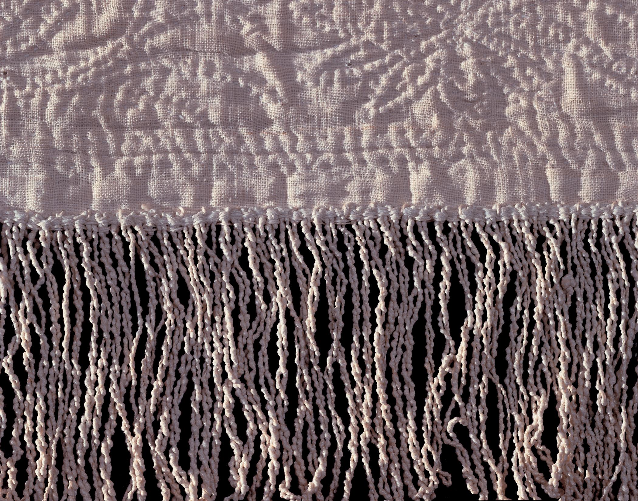 1969.0553 Wholecloth Quilt (Detail 3, fringe)