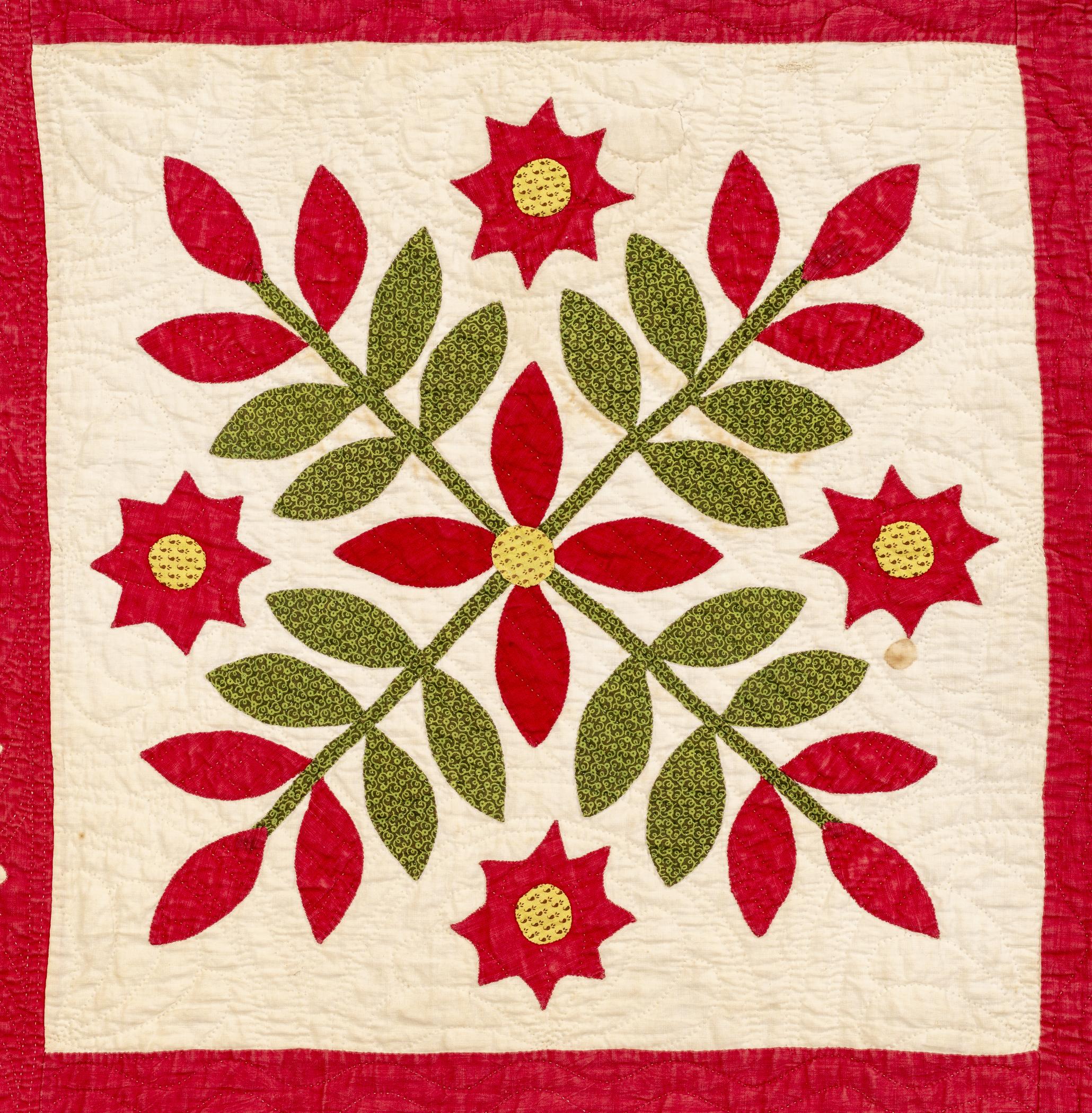 1969.0571 Quilt, detail 10