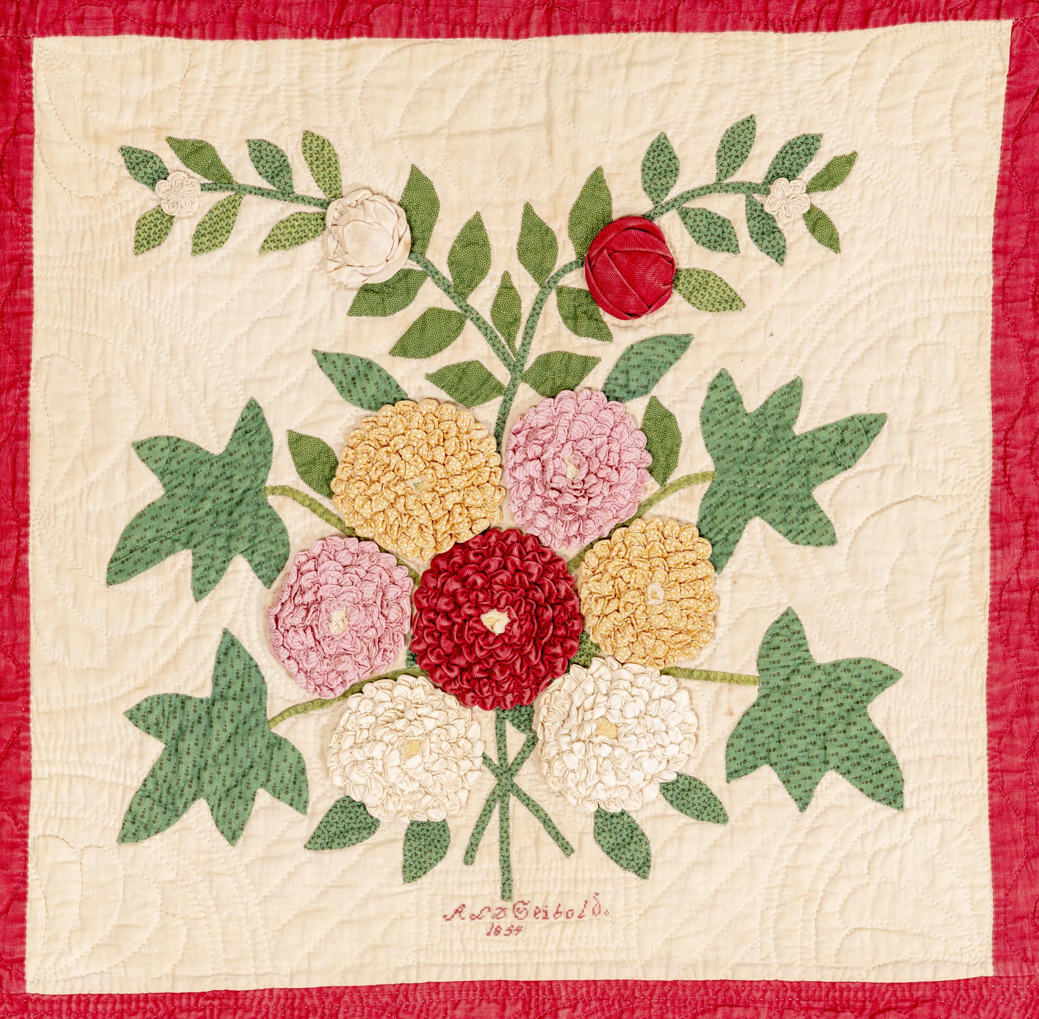 1969.0571 Quilt, detail 11