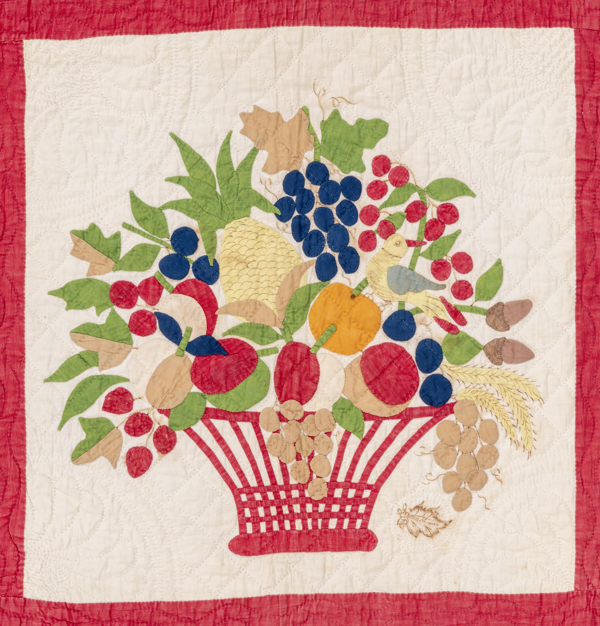 1969.0571 Quilt, detail 14