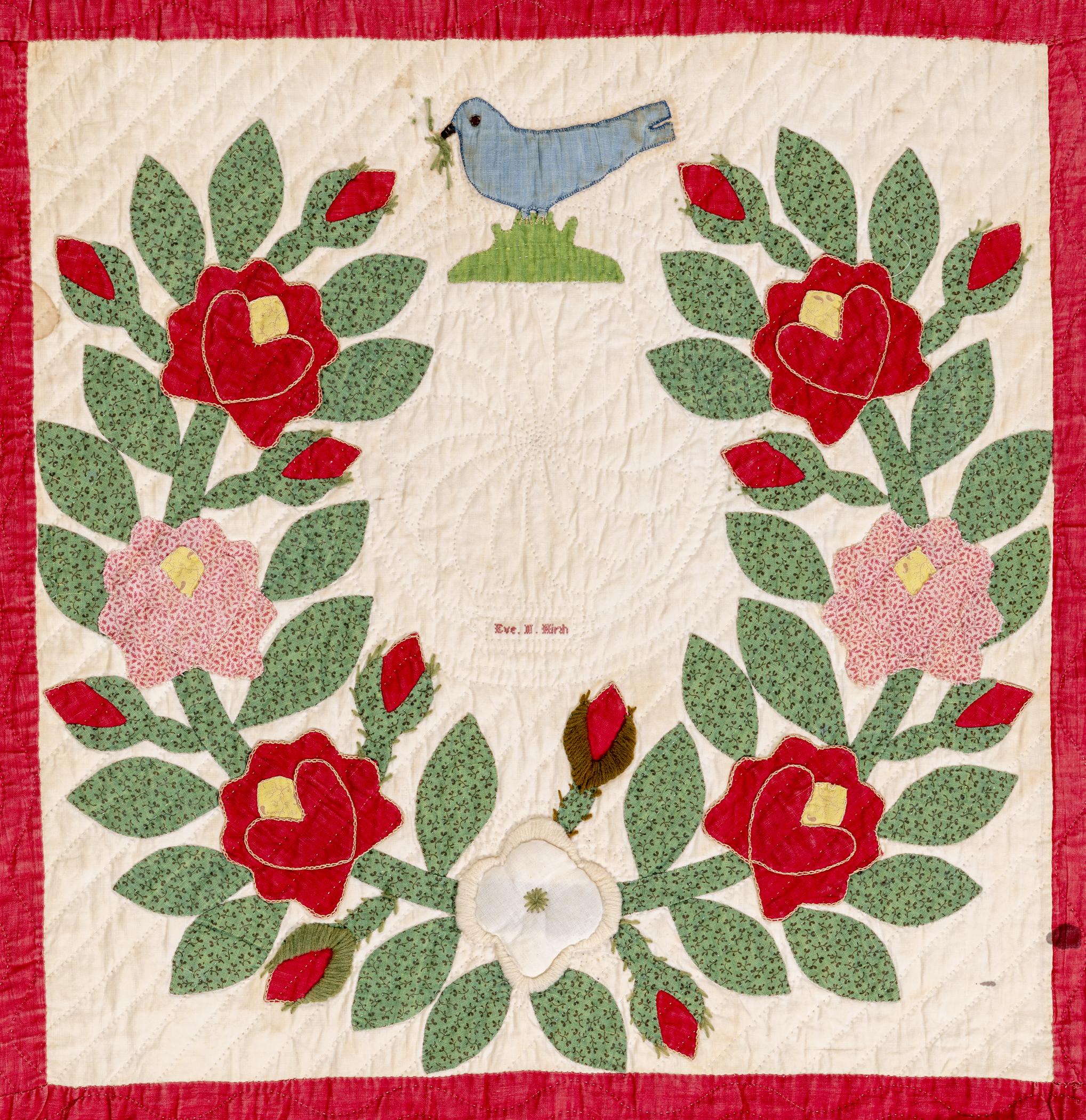 1969.0571 Quilt, detail 17