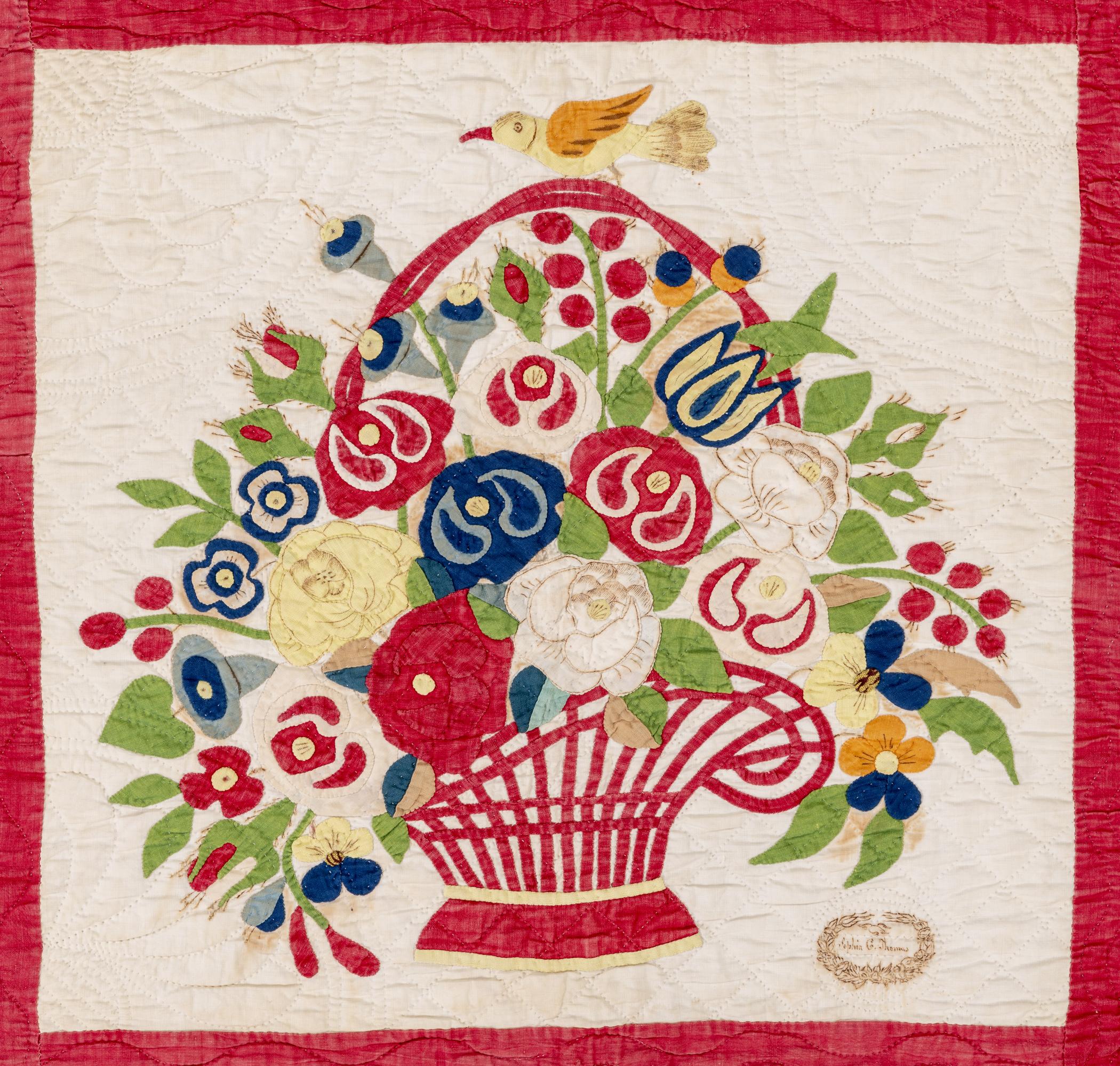 1969.0571 Quilt, detail 18