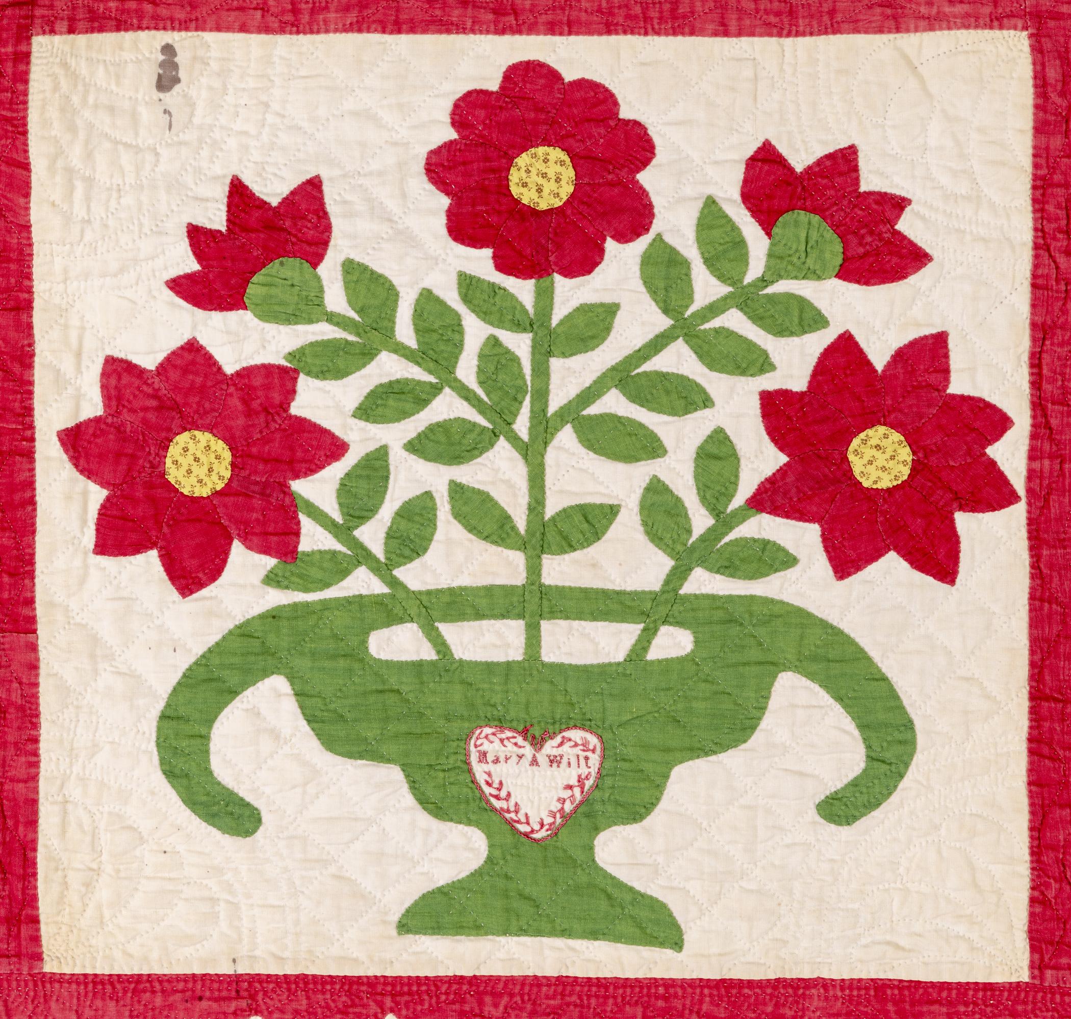 1969.0571 Quilt, detail 22
