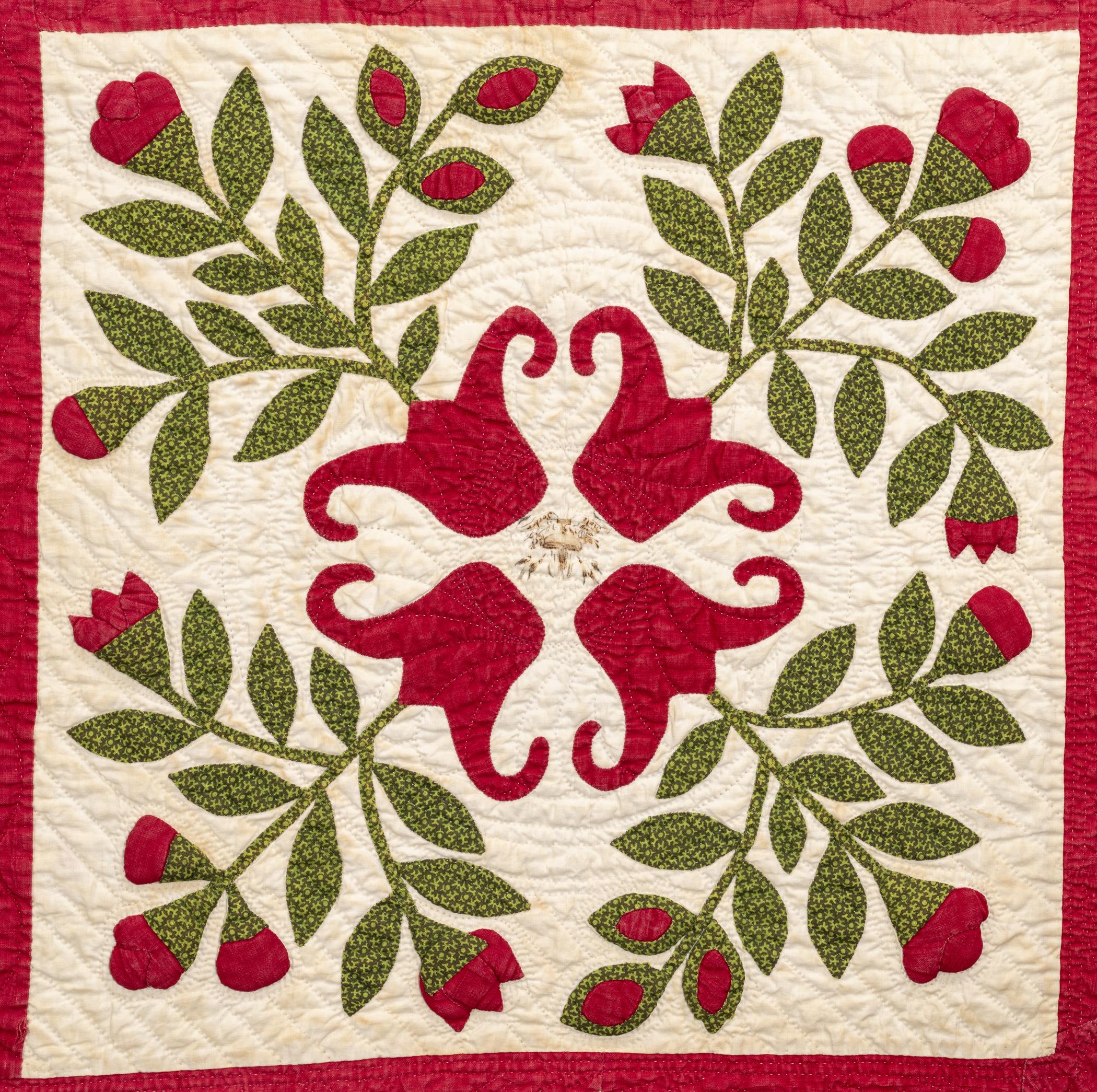 1969.0571 Quilt, detail 1