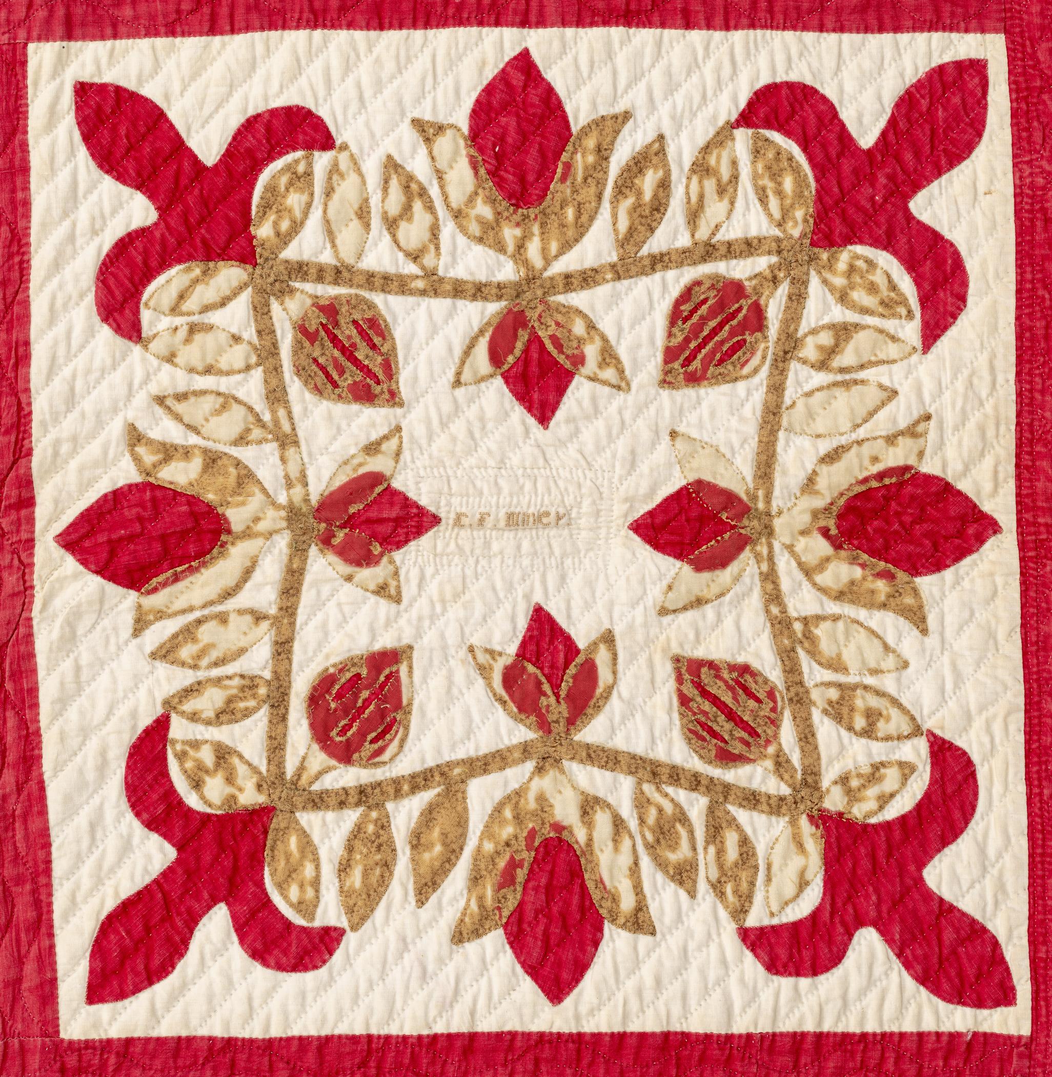 1969.0571 Quilt, detail 3