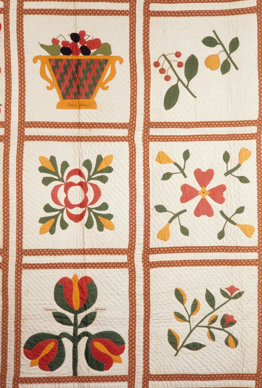 1969.0585 Quilt, detail