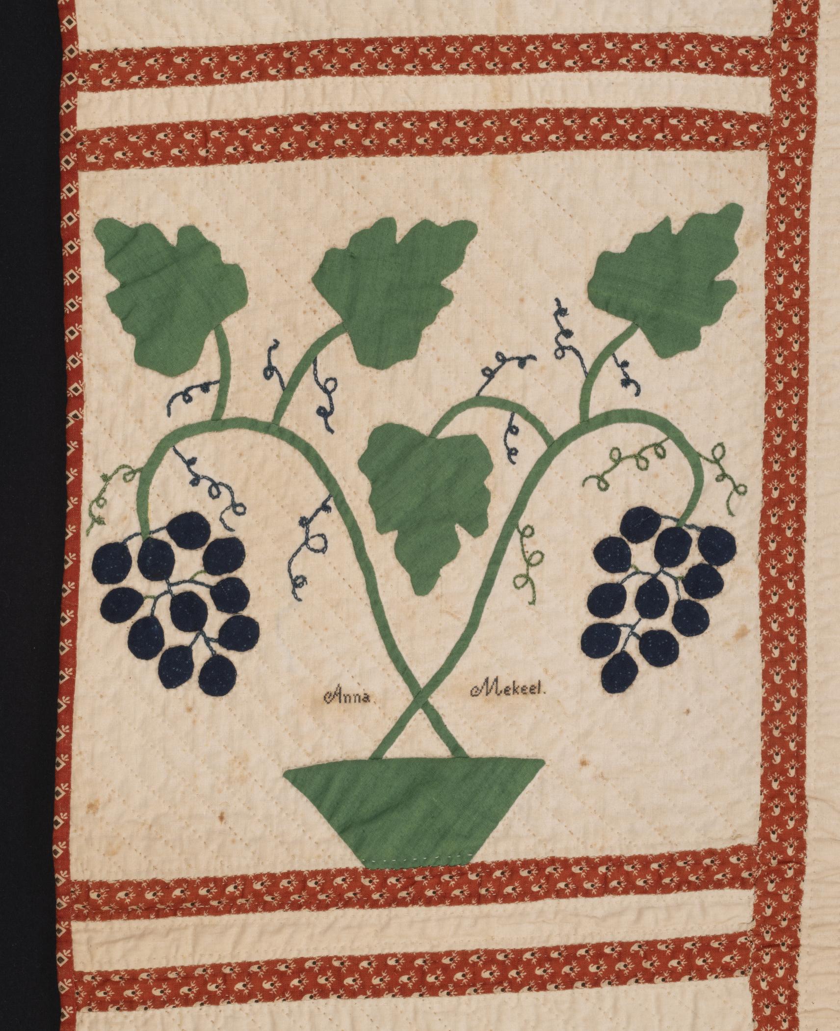 1969.0585 Quilt, detail 3