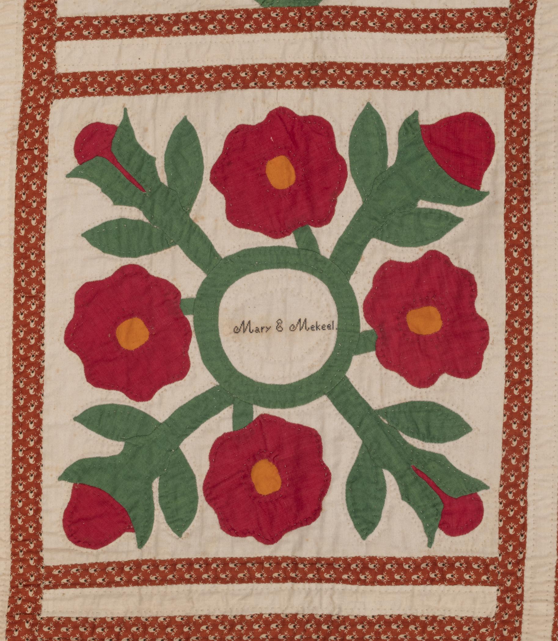 1969.0585 Quilt, detail 4