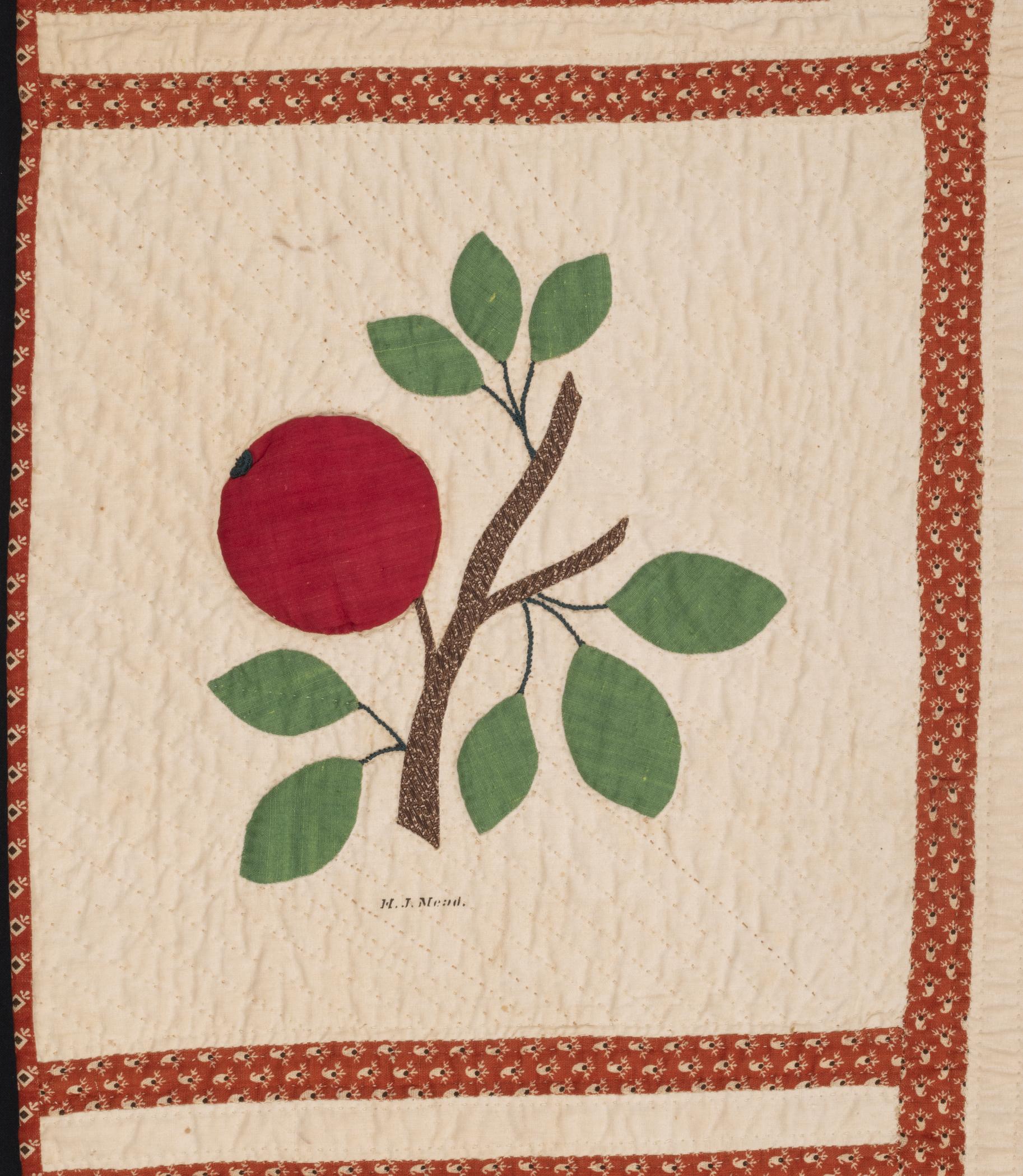1969.0585 Quilt, detail 6