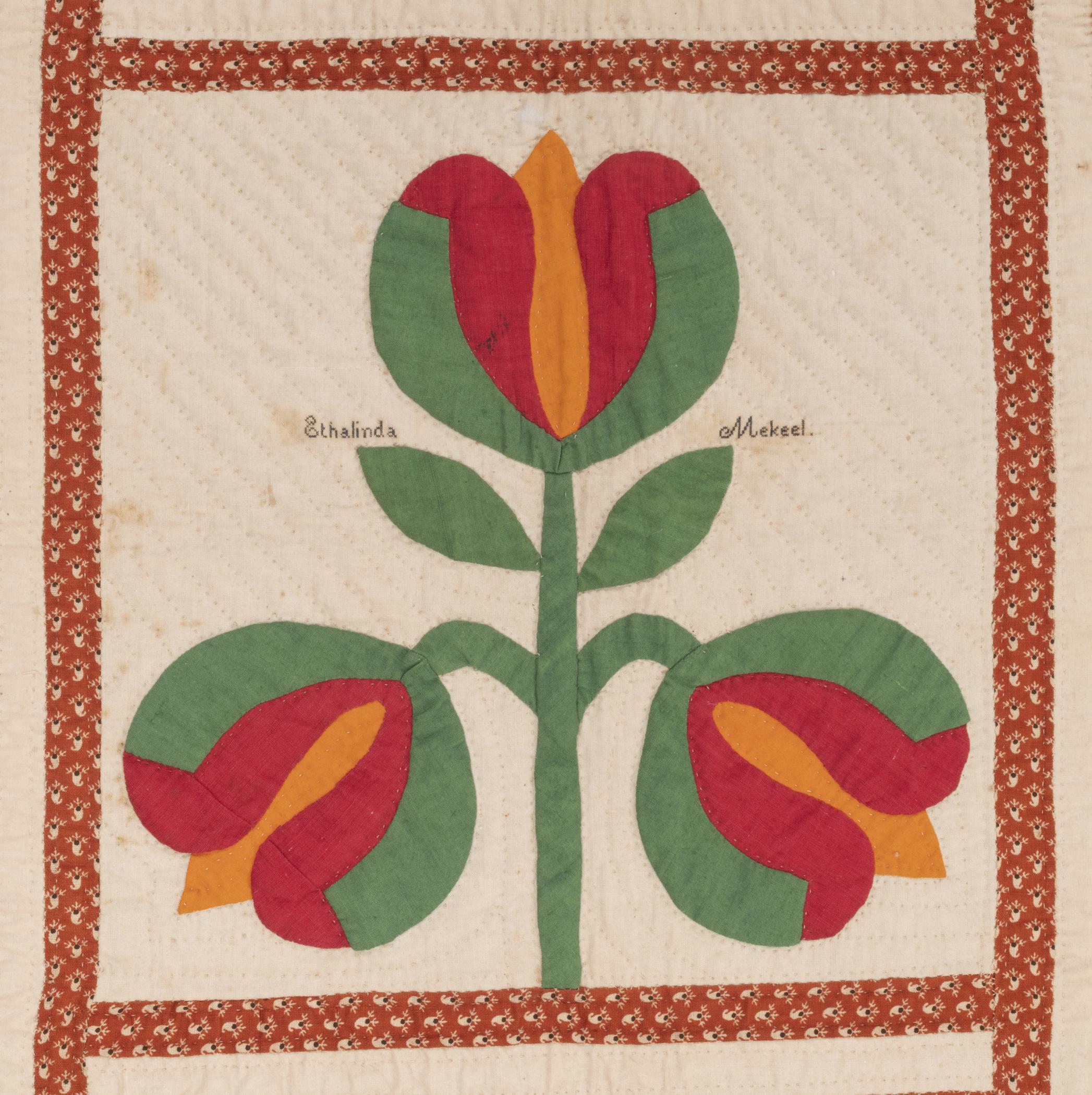 1969.0585 Quilt, detail 7