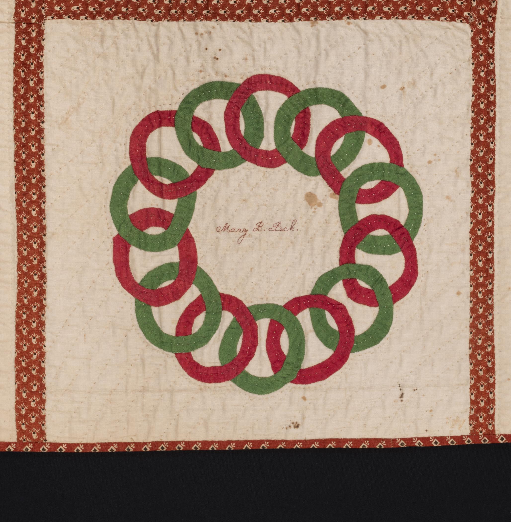 1969.0585 Quilt, detail 8
