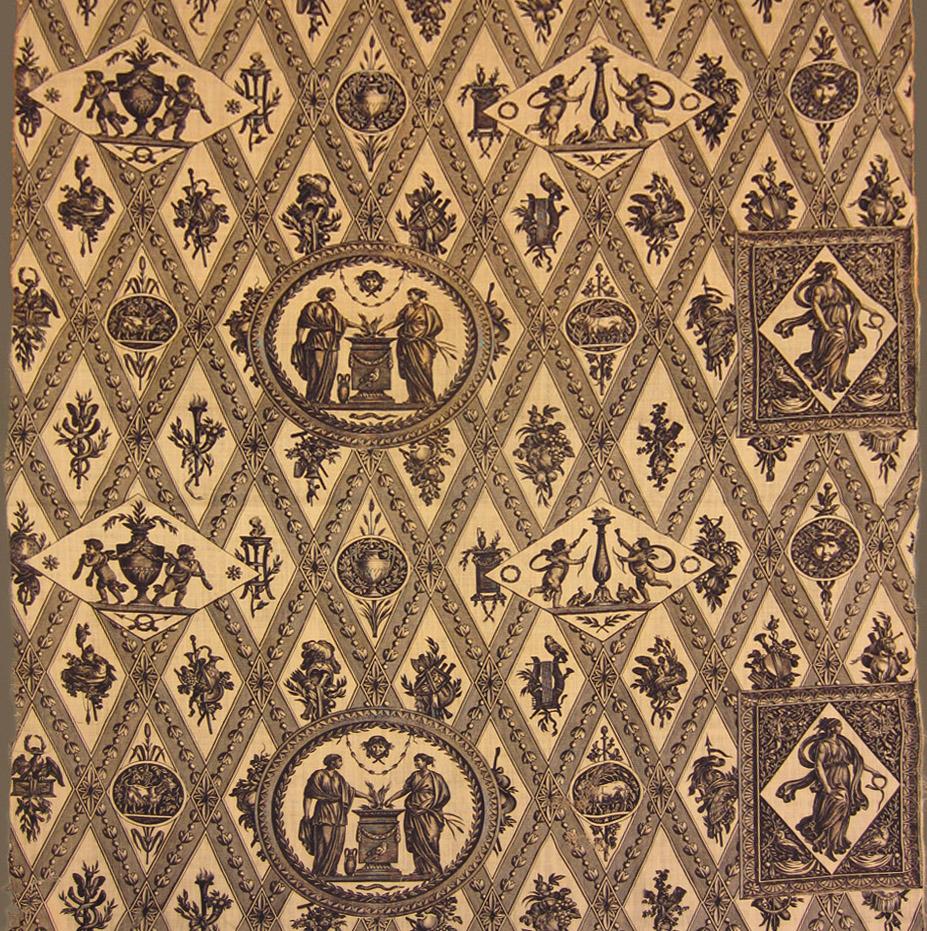 T36 textile, printed design repeat