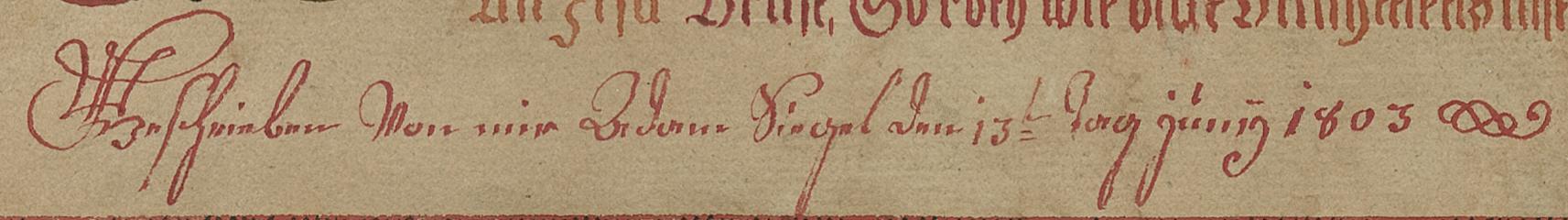 1969.0596 Fraktur, detail 1
