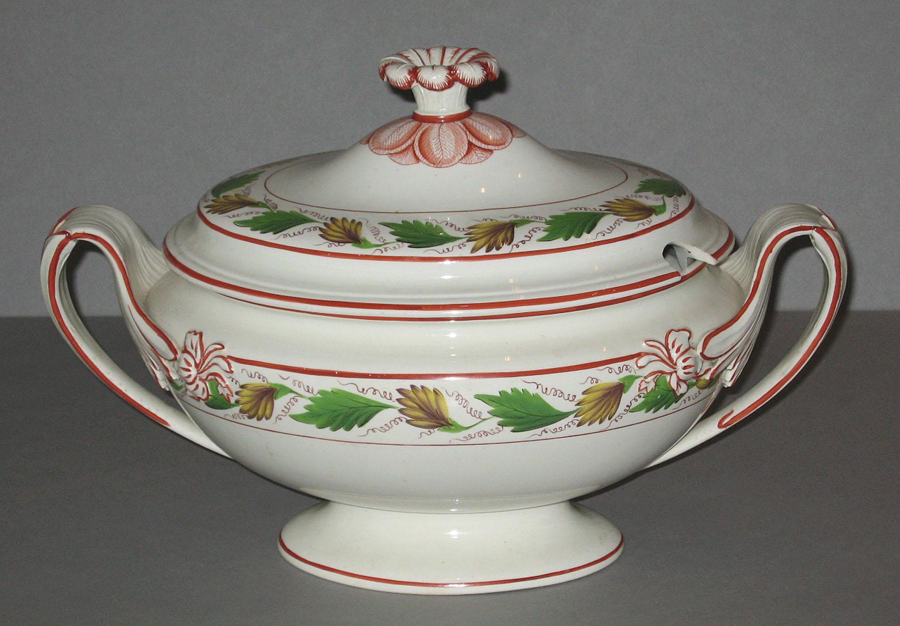 1969.0736.058 A, B Creamware tureen