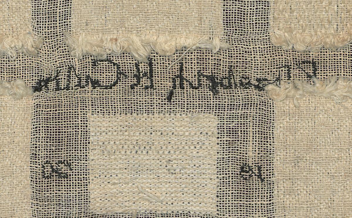 1969.0771 A Sampler, Verso Detail