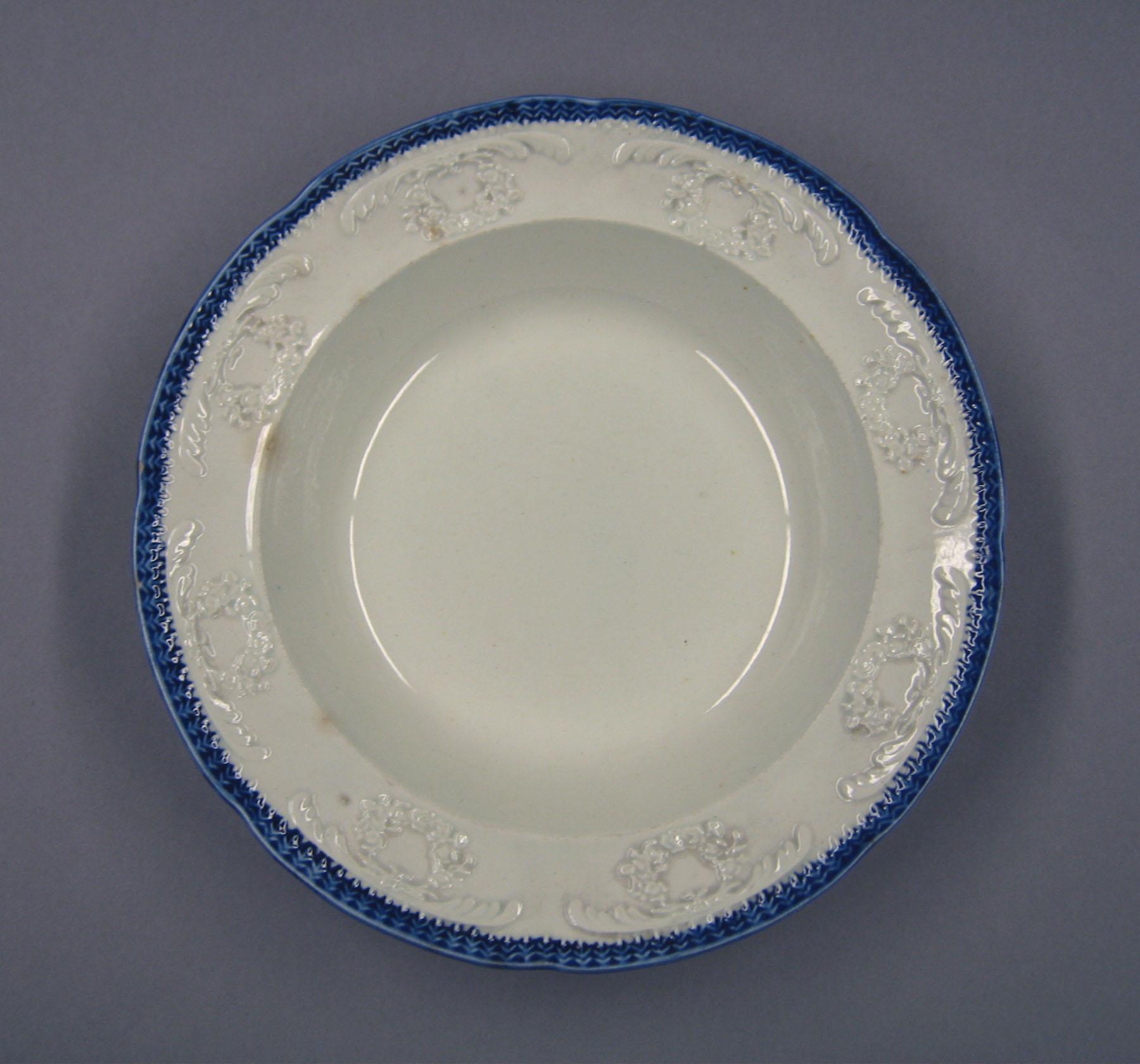 1969.0788.001 Enoch Wood & Sons pearlware soup plate