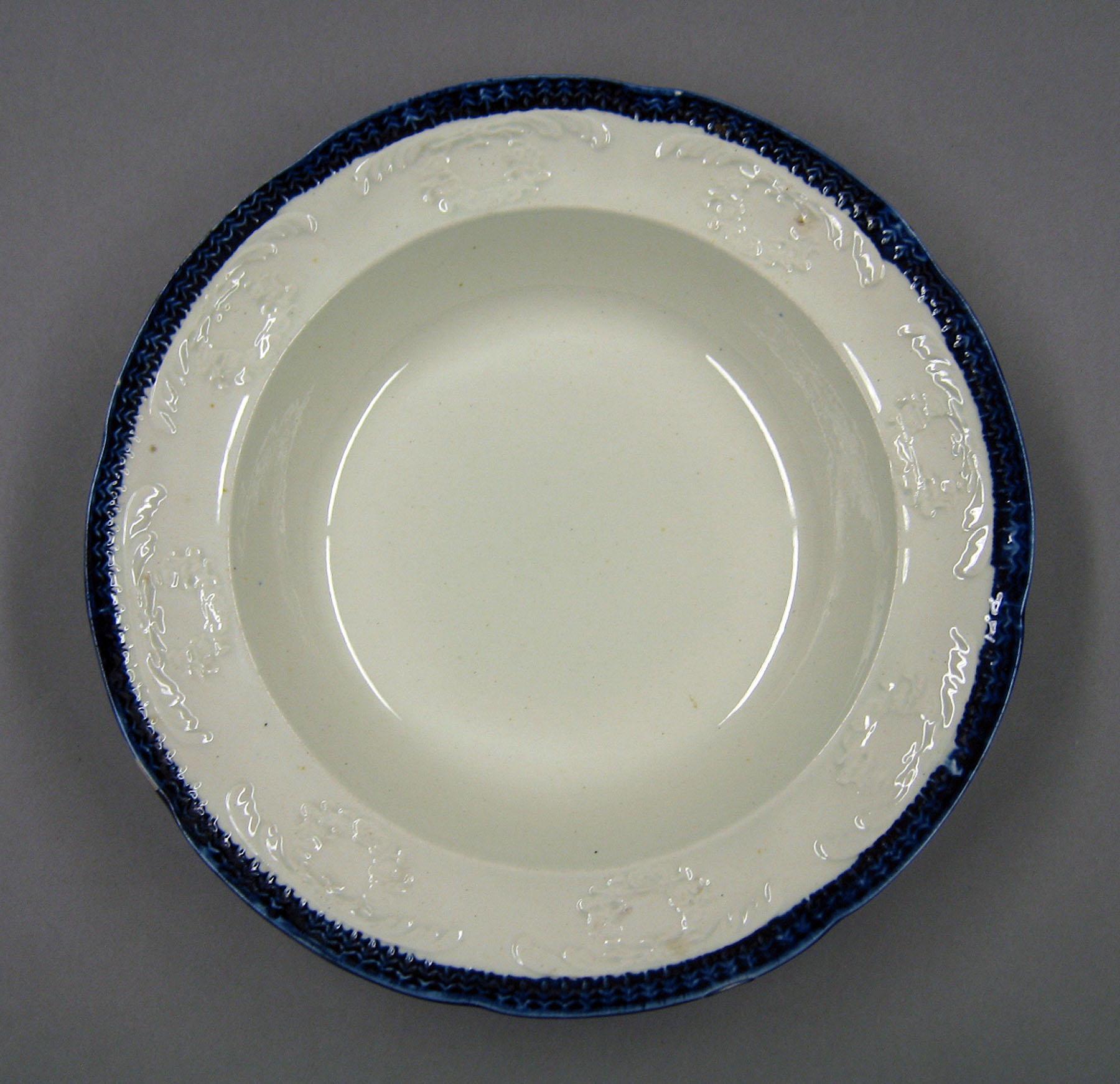 1969.0788.002 Enoch Wood & Sons pearlware soup plate