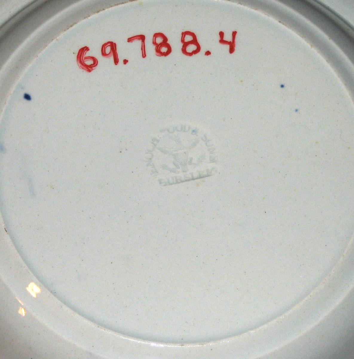 1969.0788.004 Soup plate (Wood mark)
