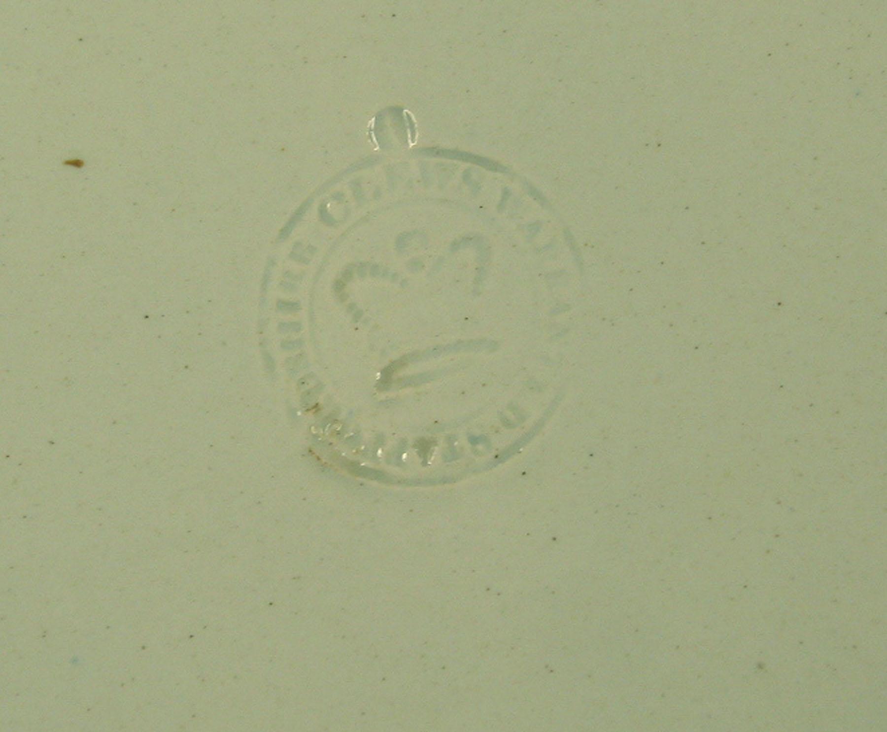 1969.0789.004 Clews Pearlware Plate (detail)