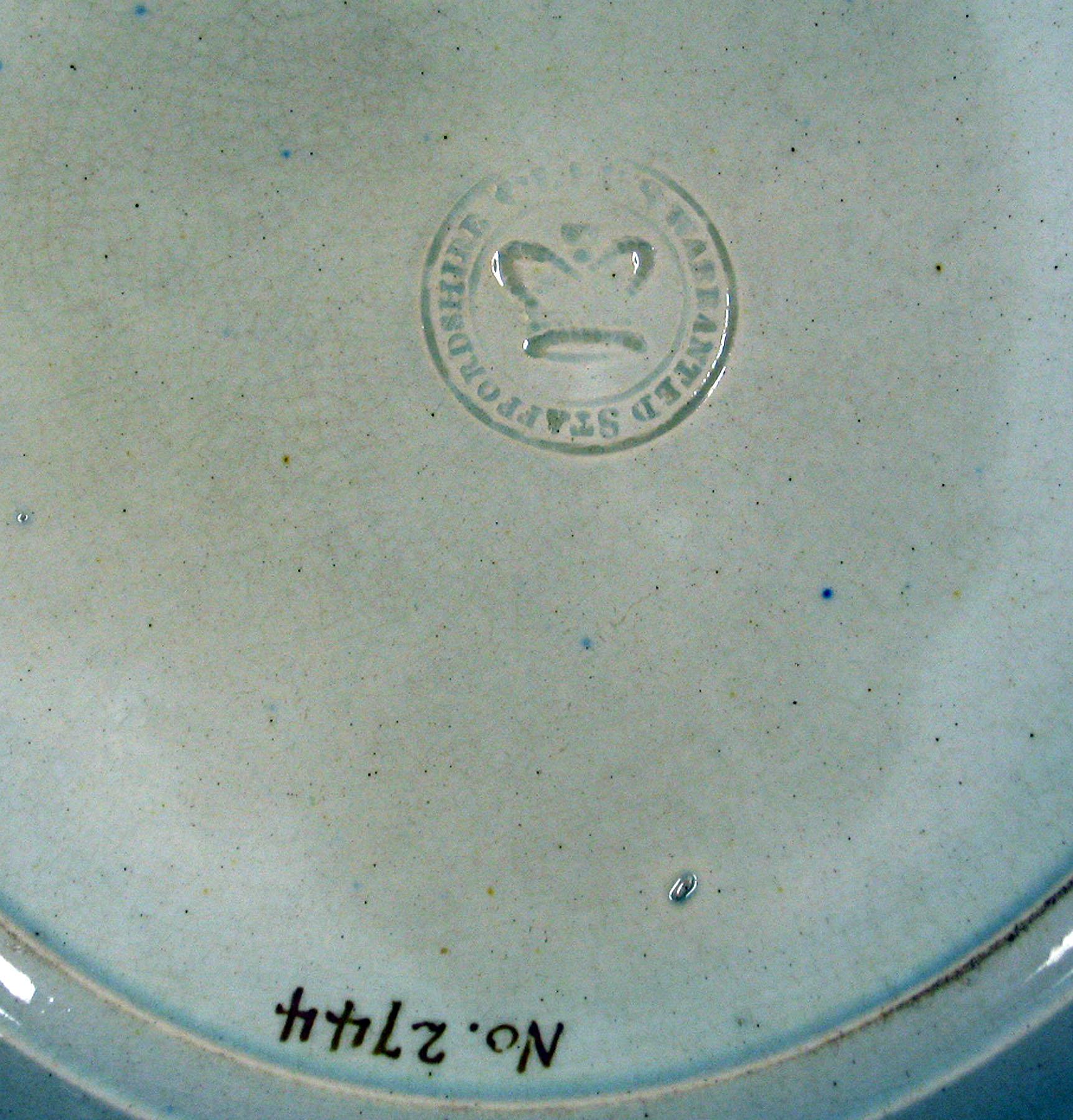 1969.0789.006 Clews Pearlware Plate (detail)