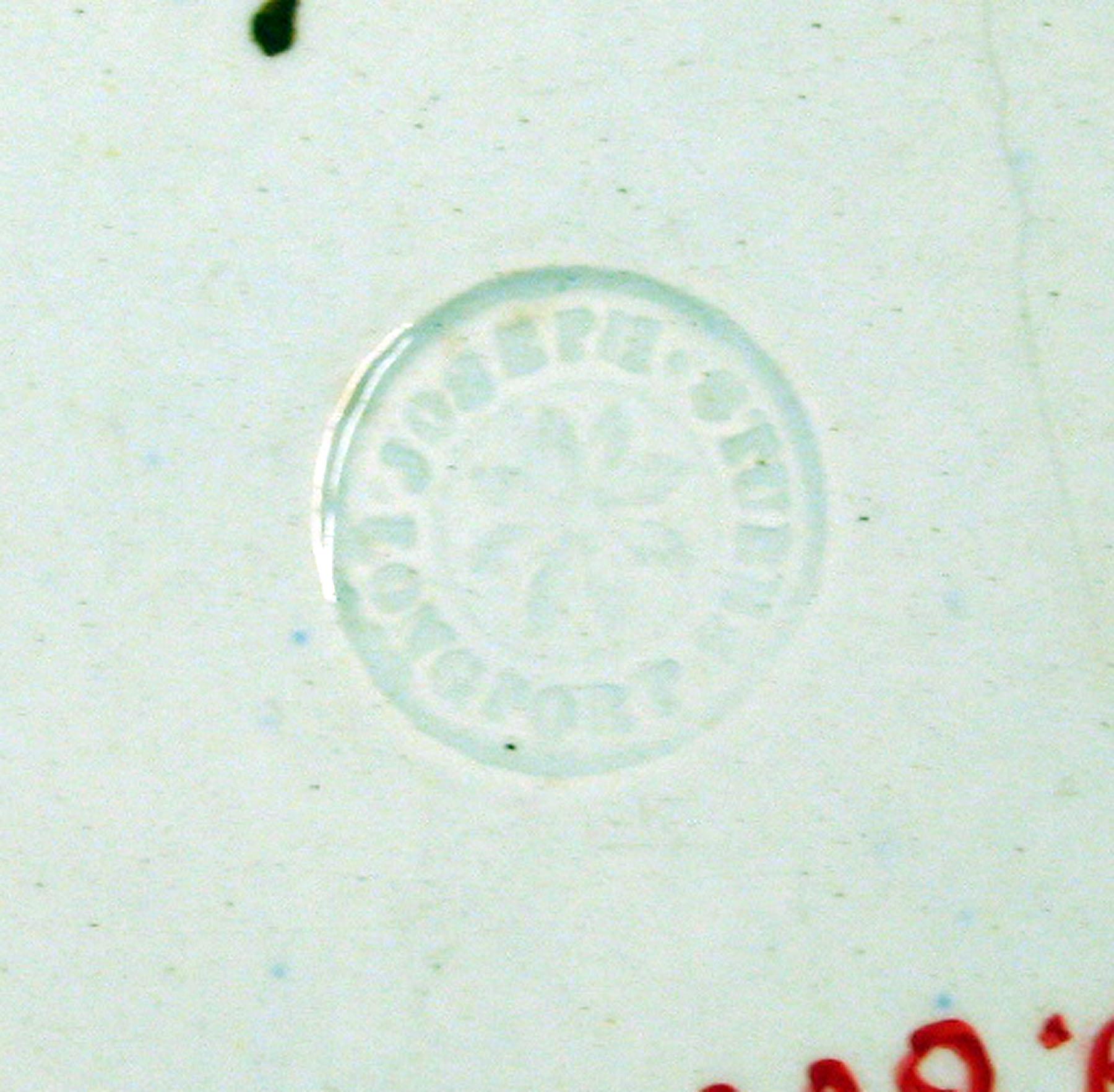 1969.0800 Joseph Stubbs Pearlware Plate (detail)