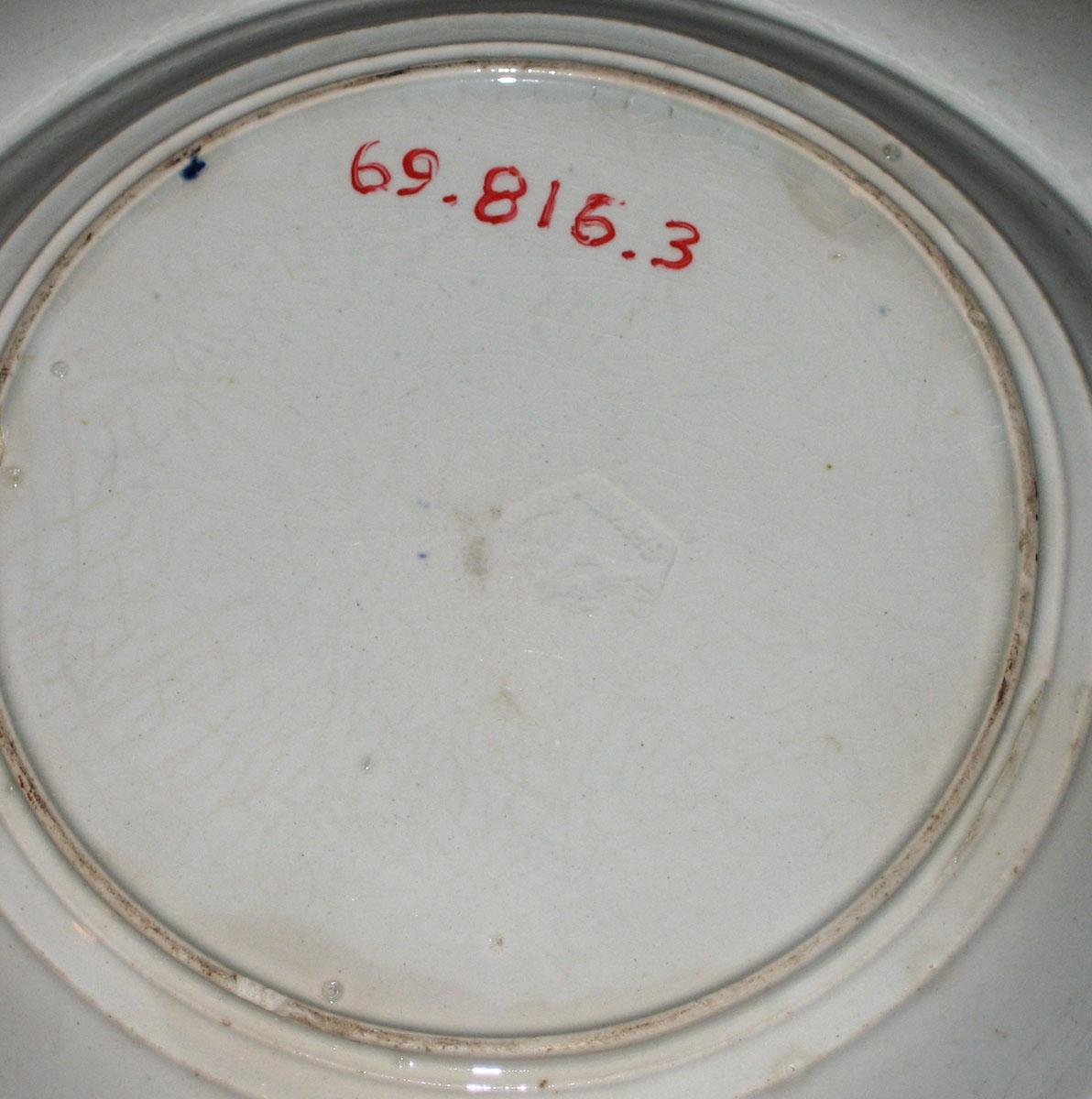 1969.0816.003 Soup plate (underside)