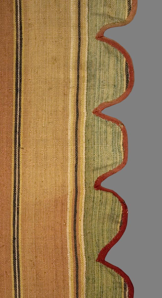 1969.0830.002 Window Hanging, Side Curtain, Trim Detail